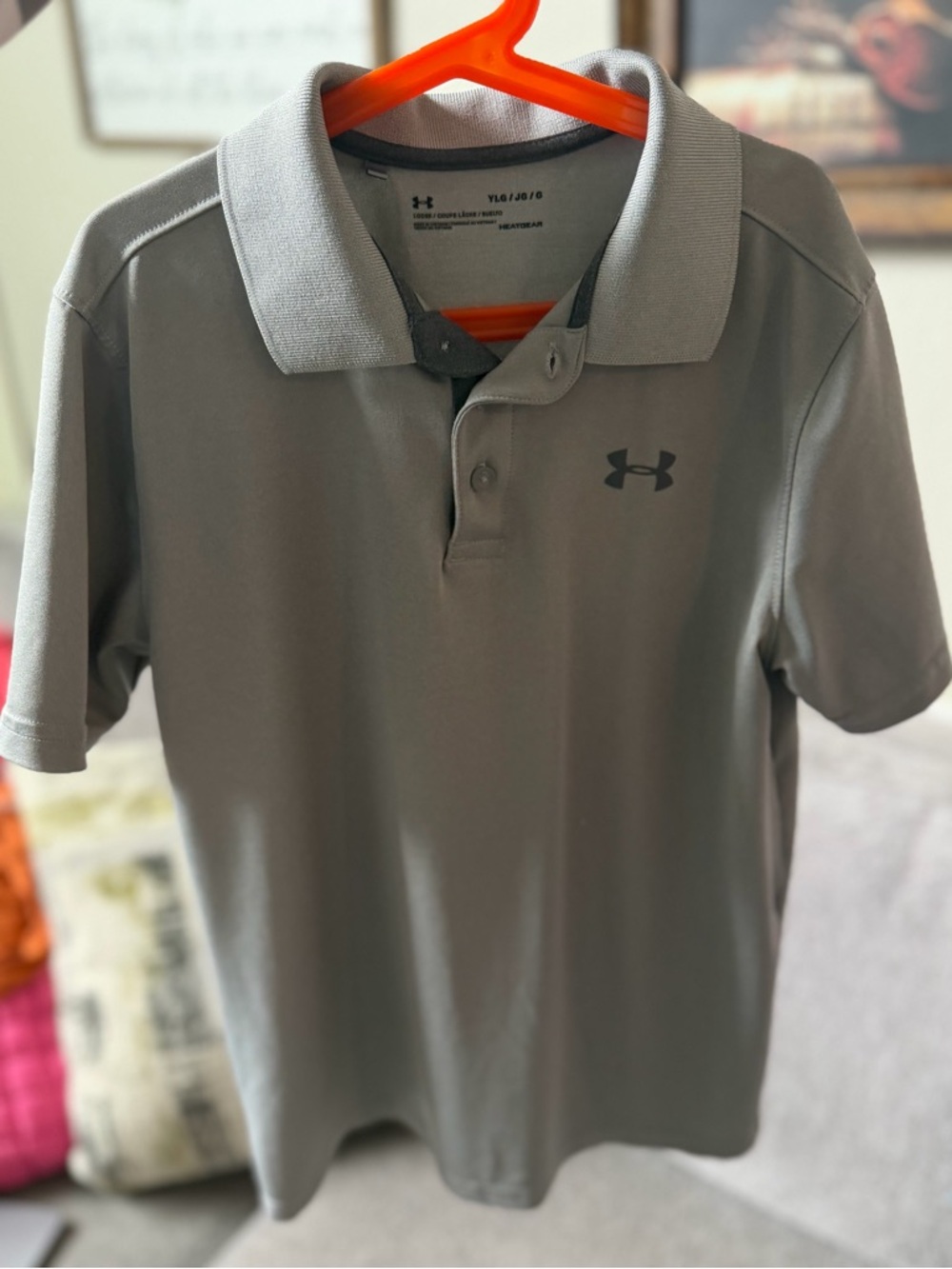 Under Armour Light Gray Performance Polo Shirt